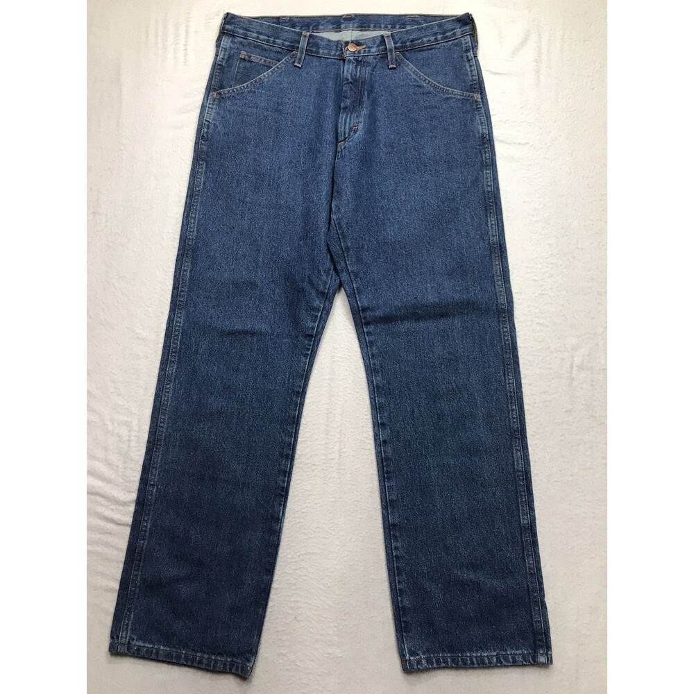 Vintage ROUND HOUSE Jeans Men 34/32 Relaxed Fit Straight Leg 90s Stone Wash USA